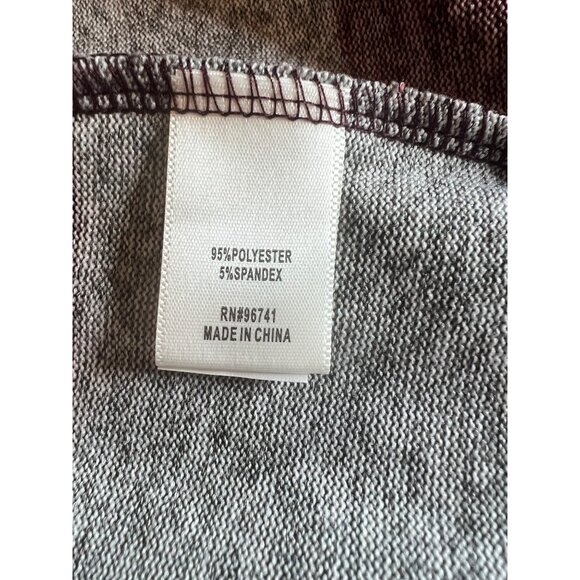 True Self Striped Hooded Knit Cardigan Sweater In Red &amp; Gray XL - Picture 9 of 12